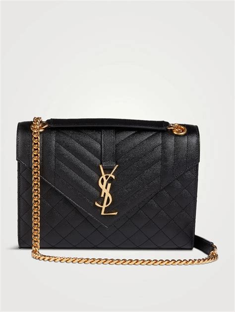 ysl black medium envelope bag|YSL monogram envelope bag.